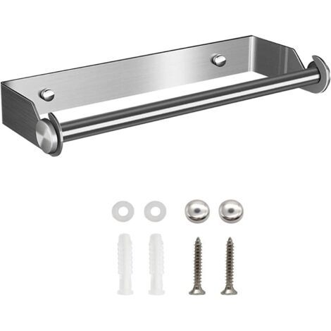 BUNTHAUS PA Aiperq Derouleur Essuie Tout, Derouleur Porte Sopalin, Devidoir Porte Essuie Tout Mural, Distributeur Papier Aluminium Sopalin et Film, Support Sopalin Mural Déroulant de Rouleau Cuisine(A (1/4)