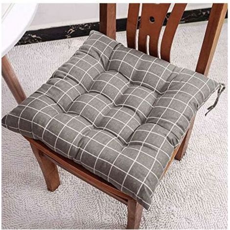 Galettes De Chaise - 40x40x5 Cm - Pour Jardin Et Intérieur - Lot De 6 - Polyester (1/4)
