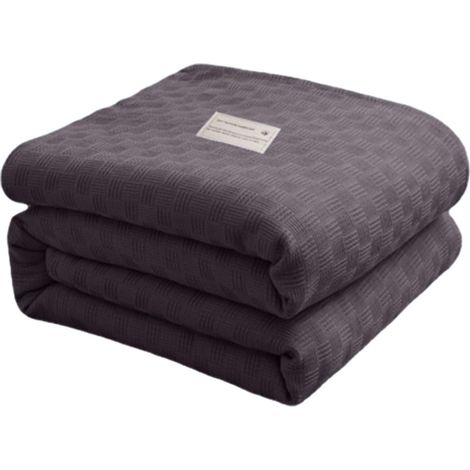 Couverture En Coton - 150 x 100 cm - Tissu 100 % Coton - Légère Respirante Pour Toutes Les Saisons - 1 Pièce (1/5)