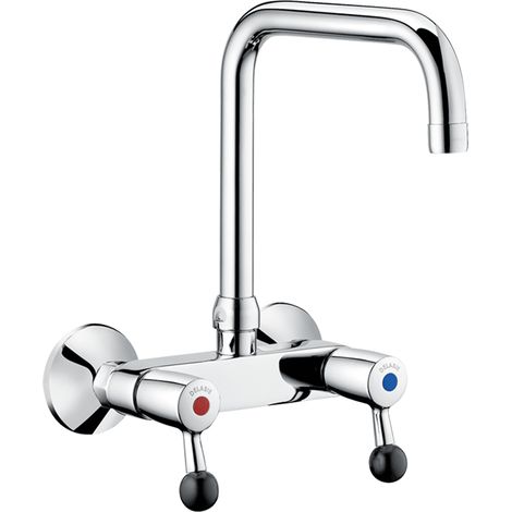 Delabie Wand Zweigriffarm. 60l/min, Schwenkausl. oben D22 L200 (1/2)