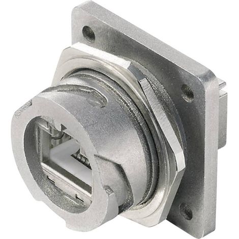 Telegärtner 100007415 STX V1 in metallo 531185 RJ45 versione 1 100007415 Giunto da pannello Poli: 8P8C Metallo 1 pz. (1/4)