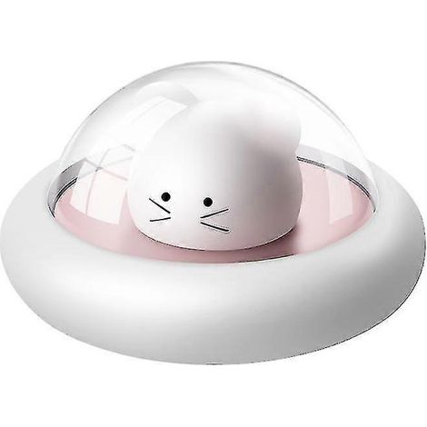 Veilleuse rechargeable rose pour enfants, idéale pour la protection des yeux et l'allaitement. Petite lampe de table (1 pièce). (1/4)