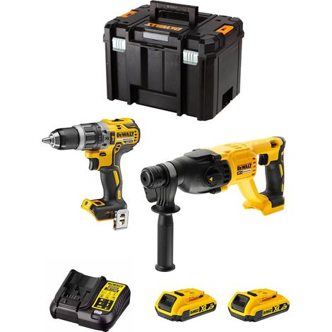 DeWALT Kit DWK209 (DCD796 + DCH133 + 2 x 2,0 Ah + DCB107 + TSTAK VI) (1/5)