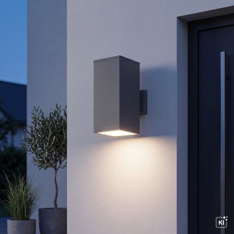 Außen Wandlampe IP54 Modern Up Down Lampe Outdoor Wandleuchte Balkon Terrasse (1/5)