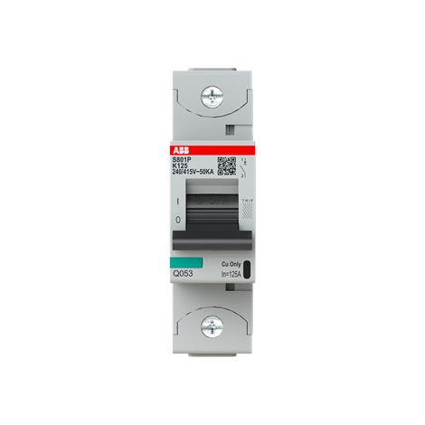 S800P Disjoncteur modulaire 1P -125A courbe K 50kA 2CCG001252R0001 ABB G151721 (1/3)