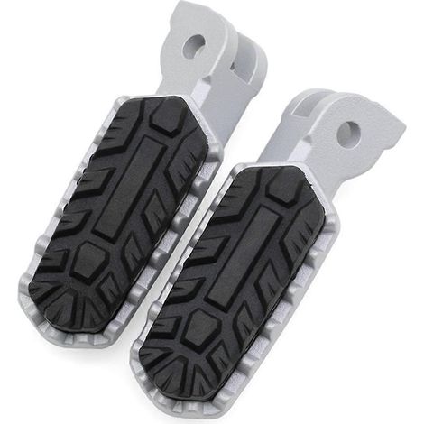 Reposapiés delanteros y traseros para motocicleta V4 V4S Pikes V2 V2S 2021+ Plata y negro (1/5)