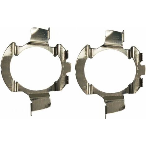2 pièces métal LED H7 Ampoules adaptateurs Support de Base de Lampe Clip de Support pour quasquai/Polo 6r / Polo 9r / Jetta Sport (MK6) / Opel Astra J (K05) (1/5)