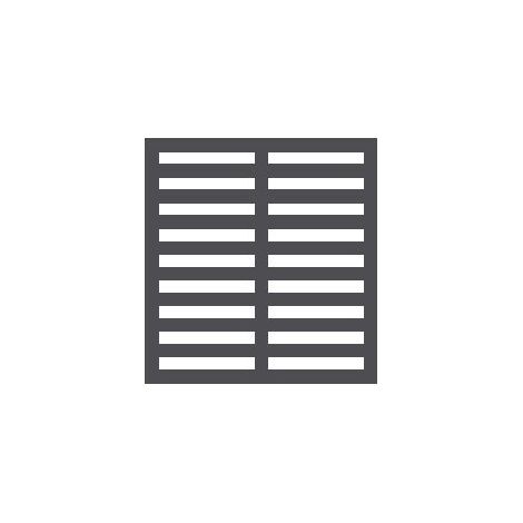Grille Gauche/Droite pour Réfrigérateur Professionnel 7455.2115 - Combisteel