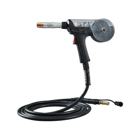 Pistolet à Bobine avec Câble 6 m 200 A Compatible avec Soudeuses MIG Hobart lronMan 240, Adapté pour Fils de Soudage Fourrés, Solides, Aluminium 0,76 mm 0,89 mm, Diverses Tâches de Soudage (1/3)