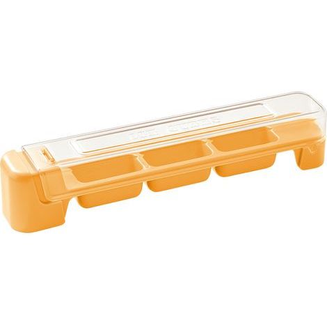 Plateau à glaçons pressés, couvercle pour moule à glace, conception avec couvercle hermétique, idéal pour cocktails, café, whisky, fruits, gros glaçons, rangement facile, excellent pour bar à domicile (1/5)