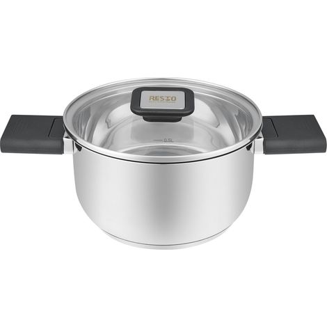 Resto Kochtopf 1,6 l (silber, Edelstahl, Induktionsherd, spülmaschinenfest) (1/5)