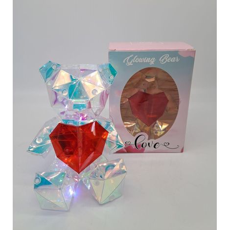 BONTURI CASA HOME DECORATION Teddy Bear Gift Box 11 x 10 x 13 Cm Cuore Rosso