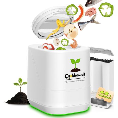 Composteur Électrique de Cuisine 4.2L, Intelligent Composteur de Déchets avec Modes Express (1/5)