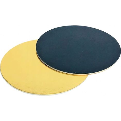 Alzata per torta 34 cm, super rigida, oro e nera