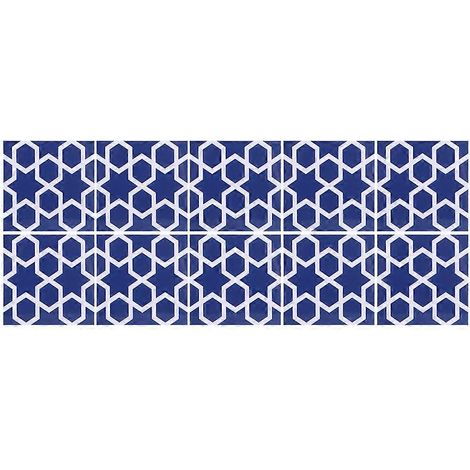 Set mit 4 wasserfesten und rutschfesten Wand- und Bodenfliesenaufklebern (10x10cm) für Küche und Bad, Heimdekoration (Typ 4) (1/5)