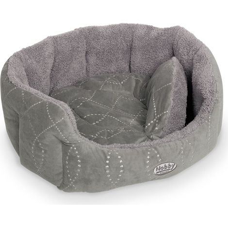 Nobby Komfortbett Ceno oval grau/grau Bett (1/2)