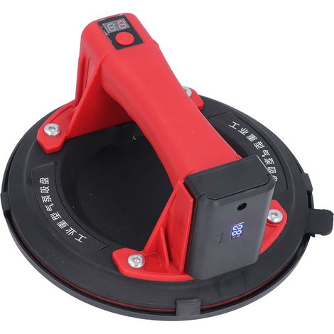 Ventouse électrique à vide de 20 cm (8 po) et 272 kg (600 lb) pour charges lourdes, portable, alimentée par batterie 21 V, pour verre, carrelage et granit, prise UE 220 V.‑240 V (1/5)