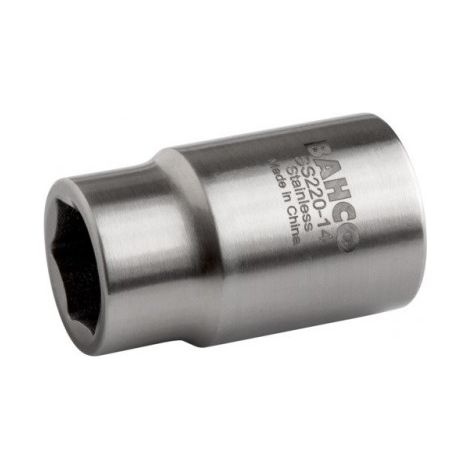 1/2VASO HEXAGONAL ACERO INOXIDABLE16MM - BAHCO