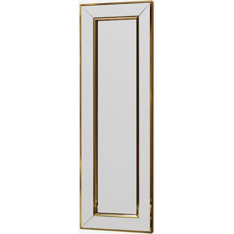 Espejo de pared rectangular con marco Carlos