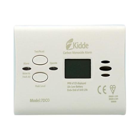 Carbon Monoxide Alarm Digital 10 Year Sealed