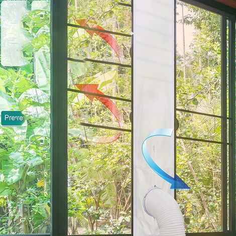 Bâche d’étanchéité pour climatiseur – Bâche mobile anti-vent et isolante (25 × 102–152 cm), idéale pour climatiseurs monoblocs, rafraîchisseurs d’air à double cylindre et obturation de trou de climati (1/3)