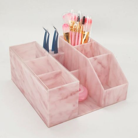 Organisateur de maquillage 1 pièce, boîte de rangement pour accessoires d'extension de cils, outils et pinces à épiler, support pour pinceaux de maquillage