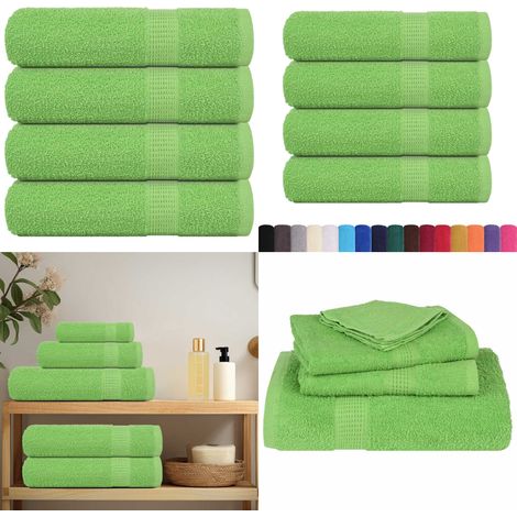vidaXL Badetücher 4 Stk. Apfelgrün 100x150 cm 360 g/m² 100% Baumwolle (1/5)