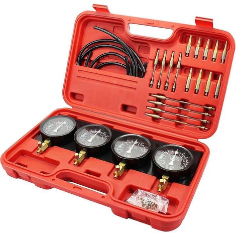 Kit de synchronisation de carburateurs à dépression pour moto, avec 4 manomètres. (1/5)