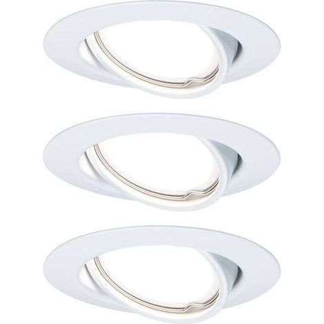 Paulmann 93422 Base Lampada da incasso Kit da 3 LED (monocolore) GU10 15 W Bianco