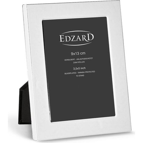 Cadre photo plaqué argent avec protection anti-ternissement pour photo 9 x 13 cm - PANGIVO (1/5)