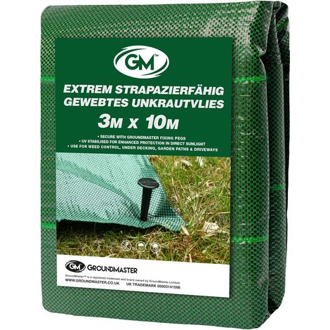 Toile Anti Mauvaises Herbes 125gsm Extra Résistante (3m x 10m) (1/5)