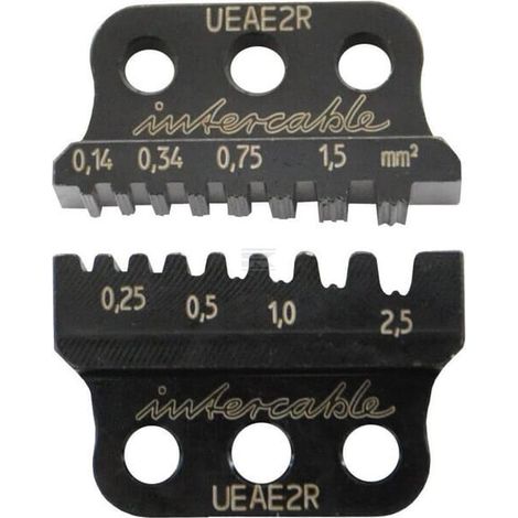 Alicate de engaste para inserto de manguitos terminales de cables 0.14-2.5mm虏. INTERCABLE UEAE2R