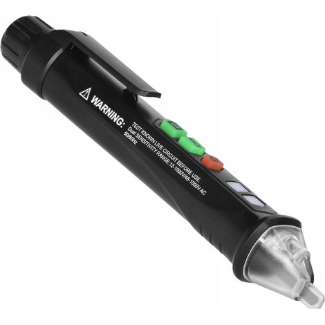 Testeur de tension inductif orno or-ae-13276 12-1000 V avec lampe (1/2)