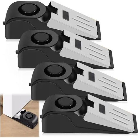 Alarm Door Stopper, Portable Door Stopper, Door Stop with Non-Slip Rubber and Alarm, Door Wedge Alarm for Door, Home Security (1/5)