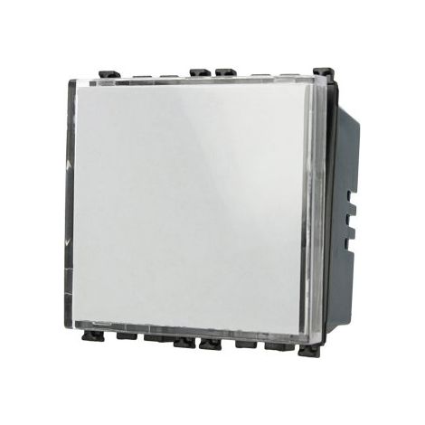 Pulsante Targa Portanome 2M Nero Campanello Compatibile Vimar Arke