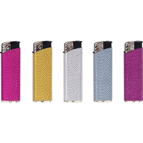 50 Encendedores electrónicos Brillantes, Colores surtidos Euro/u