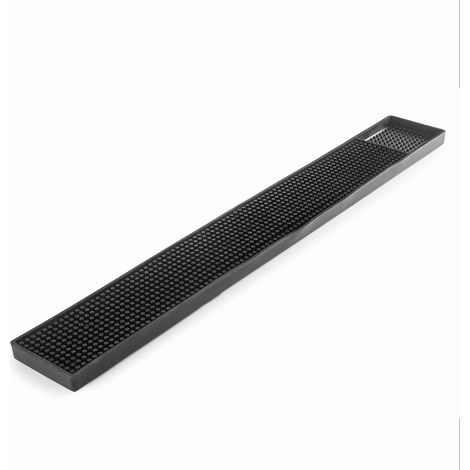Lacor - 62628-100% Non-Slip Thermoplastic Rubber Bar Mat, Avoid Cocktail or Drinks, BPA Free, Measurements 60 x 8 x 1.8 cm, Black (1/5)