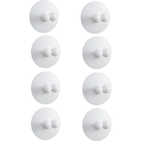Support de brosse à dents en 8 pièces, porte-brosse à dents à ventouse, porte-brosse à dents en silicone, porte-rasoir, sans perçage (1/5)