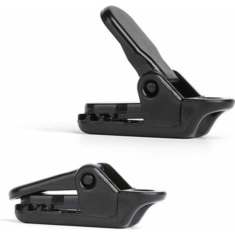 30 Pcs de clips de tente, clips de bâche, petits clips de support de bâche de type clip, clips d'auvent coupe-vent, clips d'auvent de camping, pinces crocodiles en plastique d'extérieur (1/5)