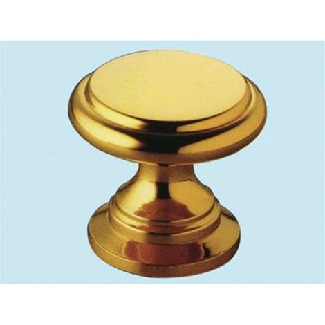 Pomoli piatti per mobili in ottone lucido Art. B 07 - mm. 25 Conf. 20 Pz