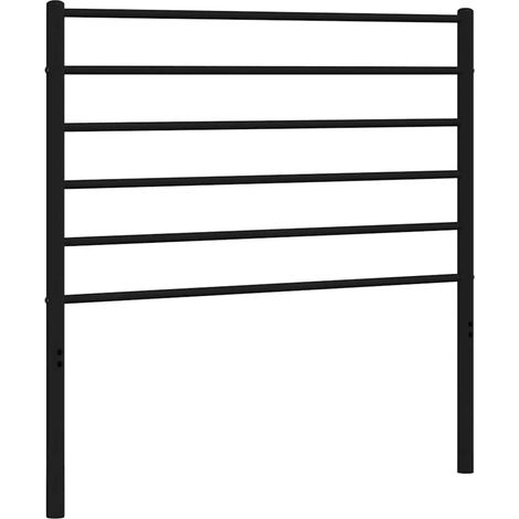 Maison Exclusive - Cabecero de repuesto de metal negro 100 cm (1/5)