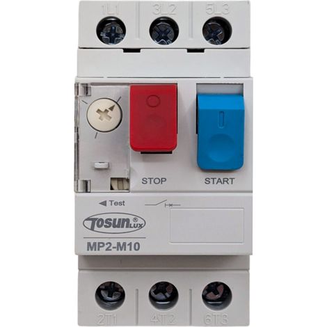 Guardamotor Disyuntor 3P TOSUN MP2-M 24-32A magnetotérmico Carril DIN