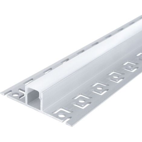Canalina per strip led 5112 12,5x13,3 mm, larghezza interna max. 9 mm - barra 2 mt