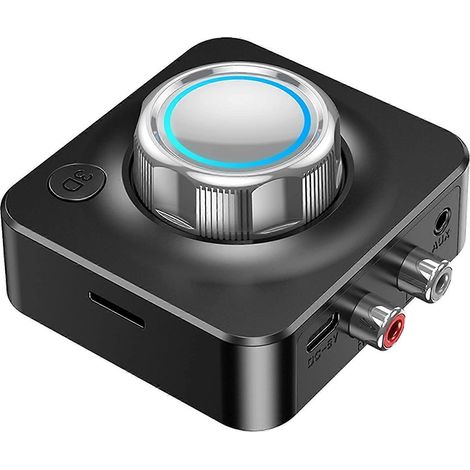 Récepteur Bluetooth 5.0, adaptateur audio sans fil pour voiture avec son surround 3D à faible latence aptX-LL, entrées 3,5 mm et RCA. (1/5)