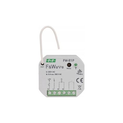 F&F  Relais radio bistable FW-R1P - Compact - Commande  distance - Installation facile - Économie d'énergie (1/3)