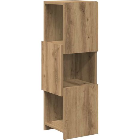 Maison Exclusive - Mobile angolare Rovere artigianale 25,5x25x80cm