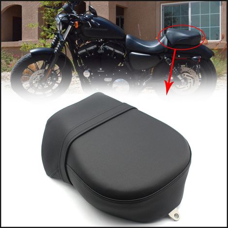 Coussin de selle arrière, housse de selle arrière, selle arrière en cuir pour Harley XL883L 883C 883N XL1200N 07-13