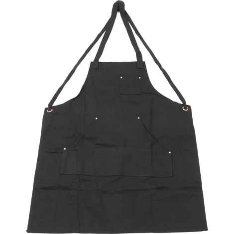 Multifunktionale Arbeitsschürze aus Canvas mit Taschen, verstellbar für Handwerker, Elektriker, Köche, Friseure (1/5)