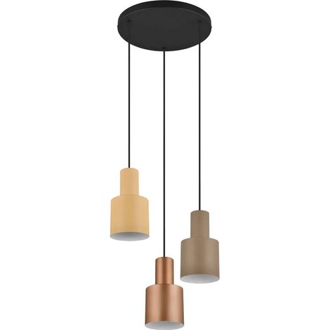 Sourcing Lampe Suspended Suspension noire et beige 150 cm (1/5)