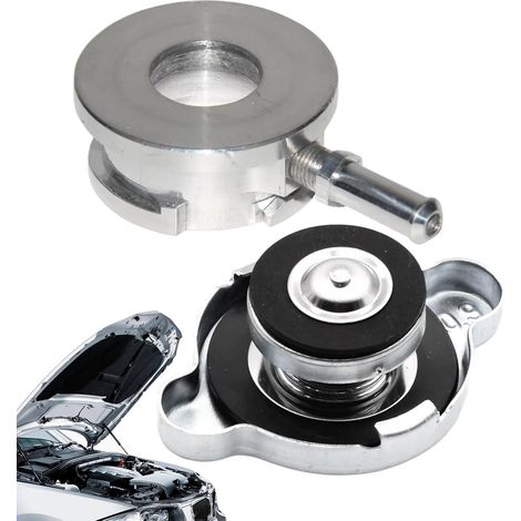 Universal Kühlerdeckel mit 32mm Wassereinfüllstutzen zum Anschweißen – Aluminium Verschlussdeckel für Motorkühlsystem (0,9 bar / 1,1 bar) – Kühlerverschlussdeckel für PKW, LKW, SUV & Traktor (1/5)
